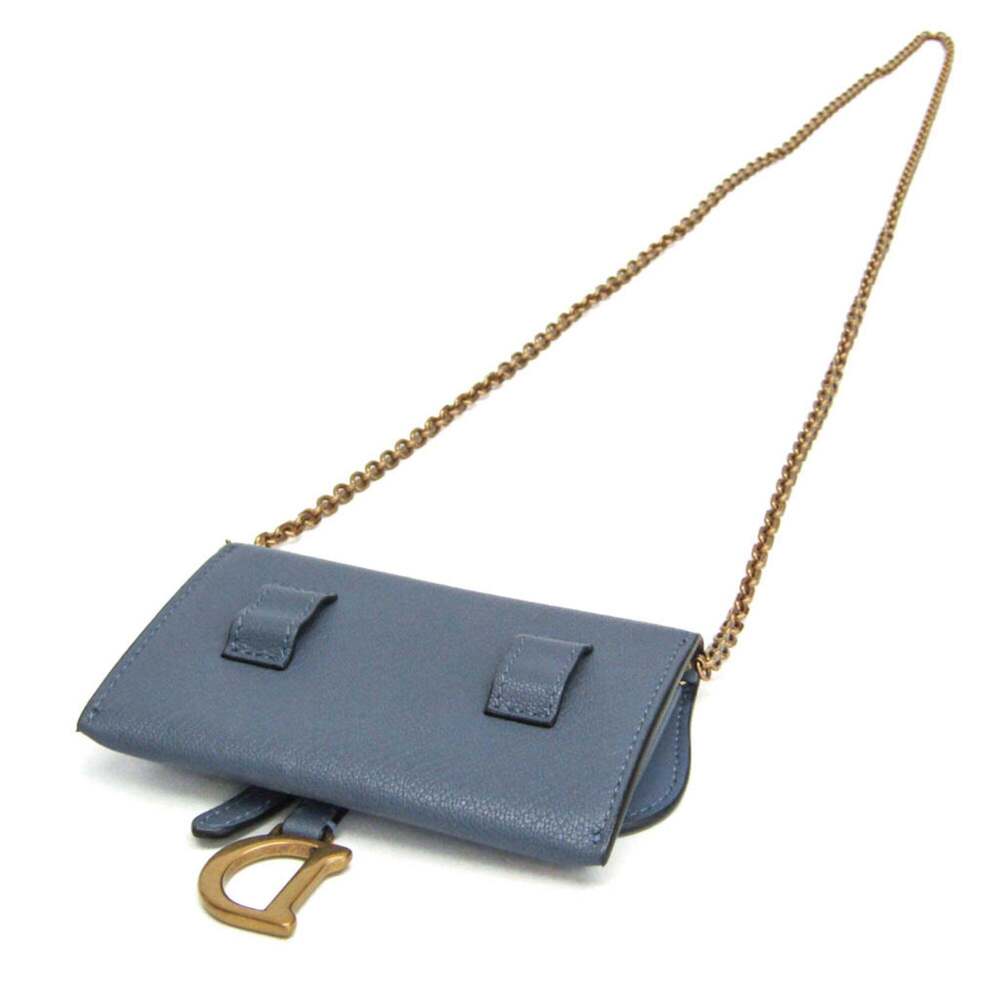 CHRISTIAN DIOR Blue Leather Shoulder Bag - Picture 3 of 15